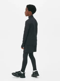 Online Performance-Sweatshirt Mit Viertelreißverschluss Kinder Tops Und T-Shirts|Activewear