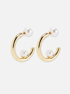 Perlmutt-Creolen Damen Schmuck