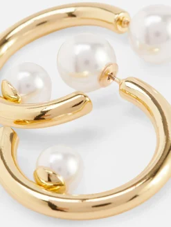 Perlmutt-Creolen Damen Schmuck