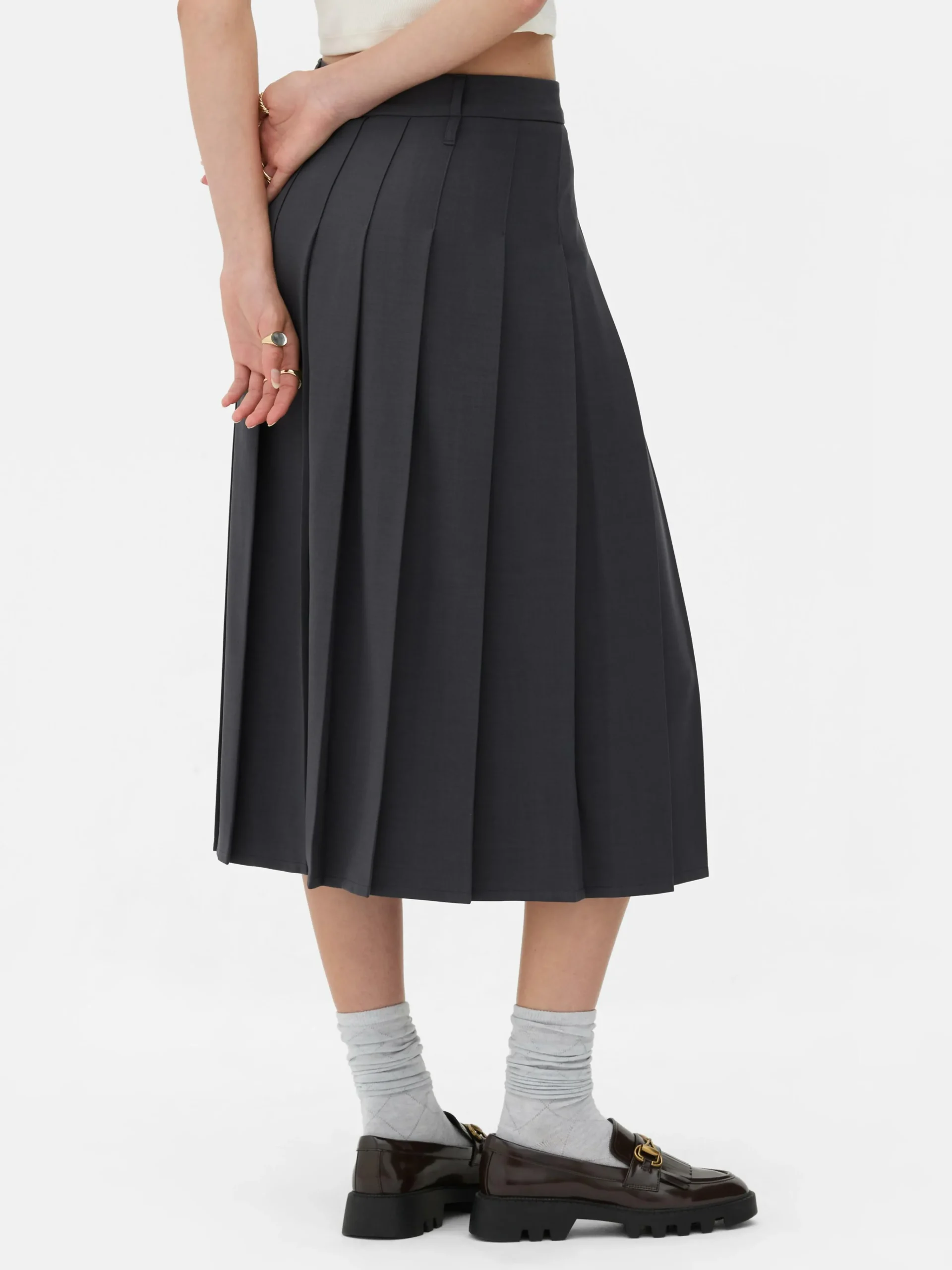 Outlet Plissierter „Rita Ora“ Midirock Damen Röcke