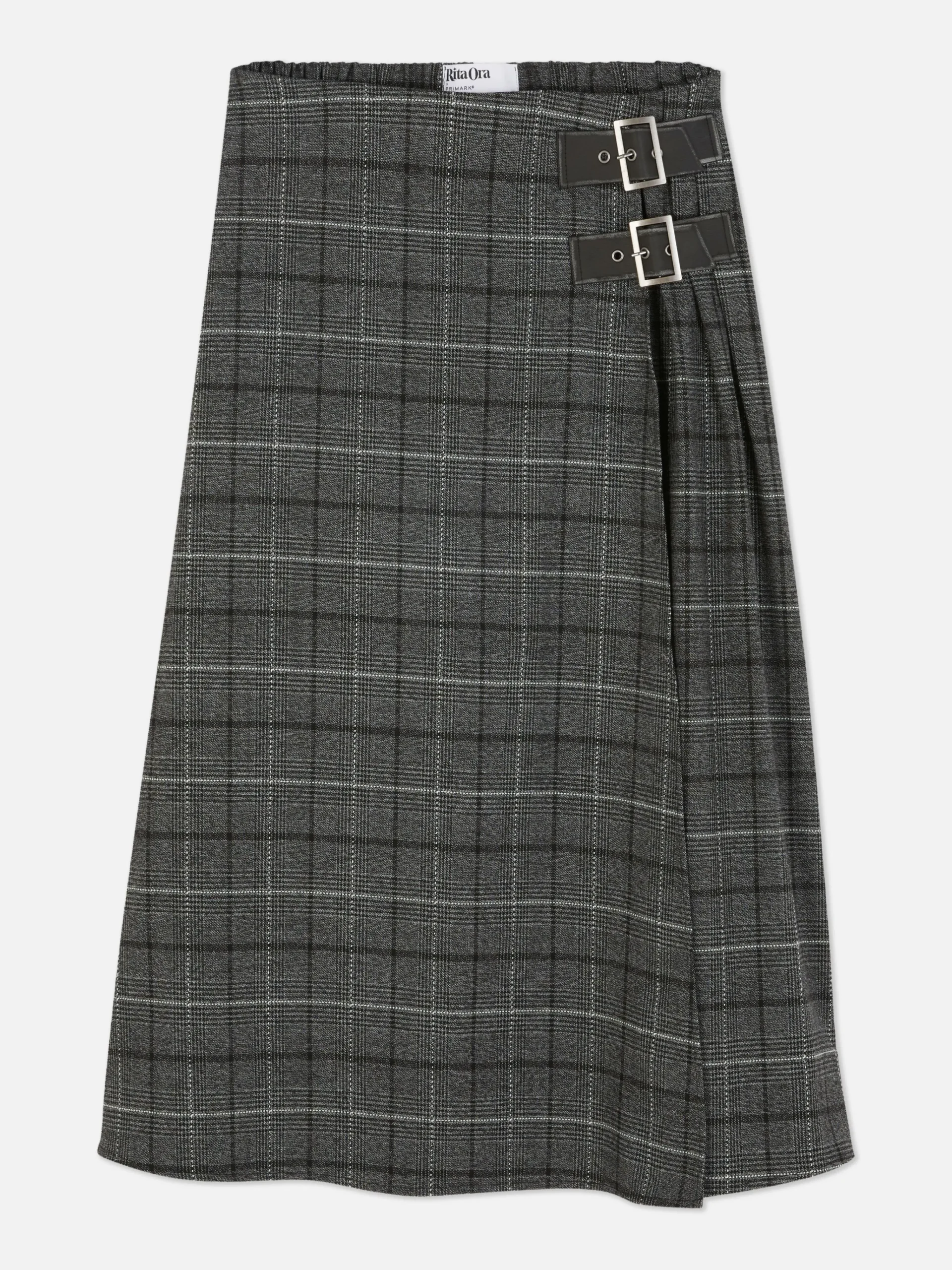 Clearance Plissierter „Rita Ora“ Midirock Mit Schnalle Damen Röcke
