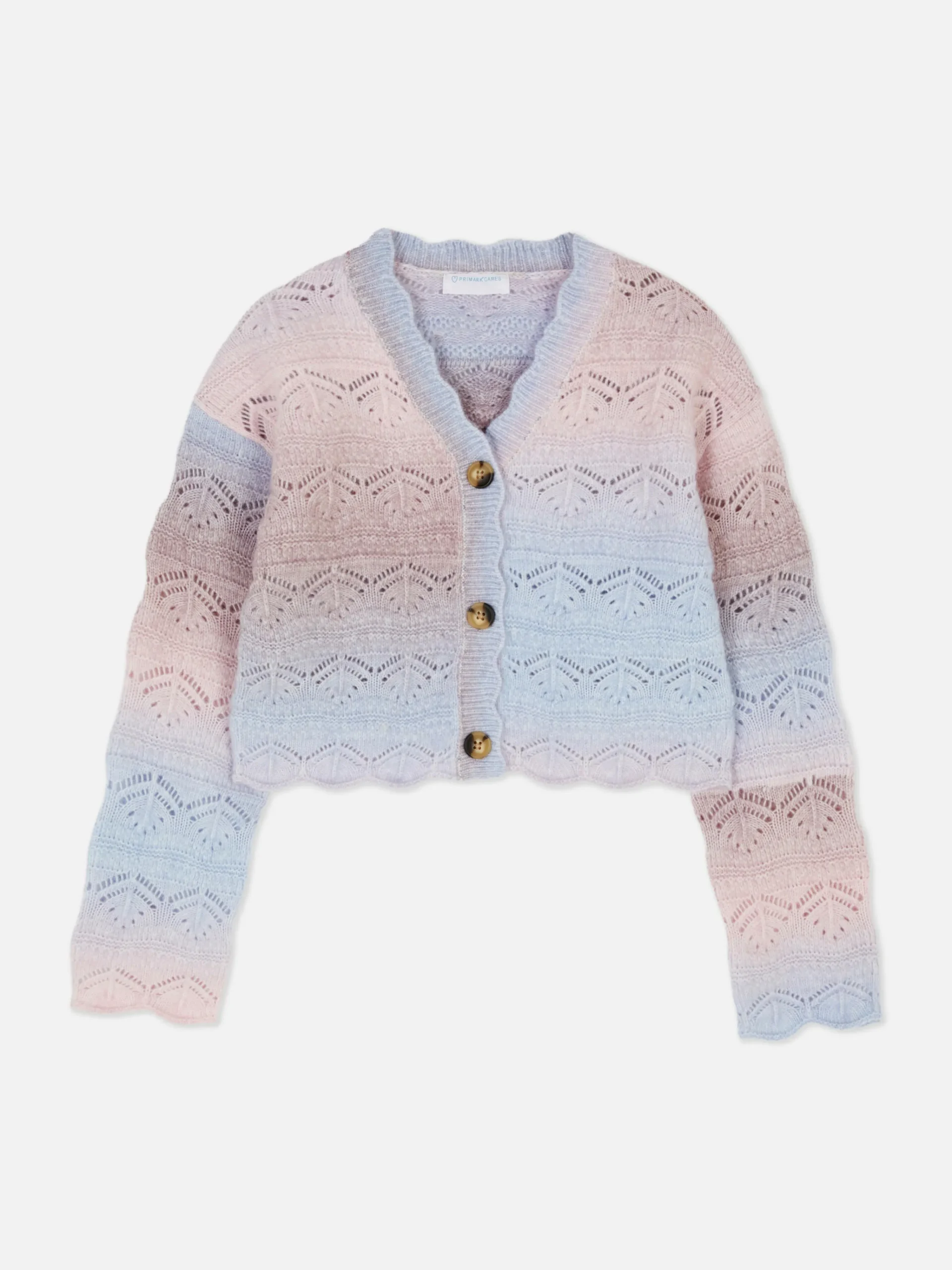 Outlet Pointelle-Cardigan Im Ombré-Look Kinder Pullover Und Cardigans