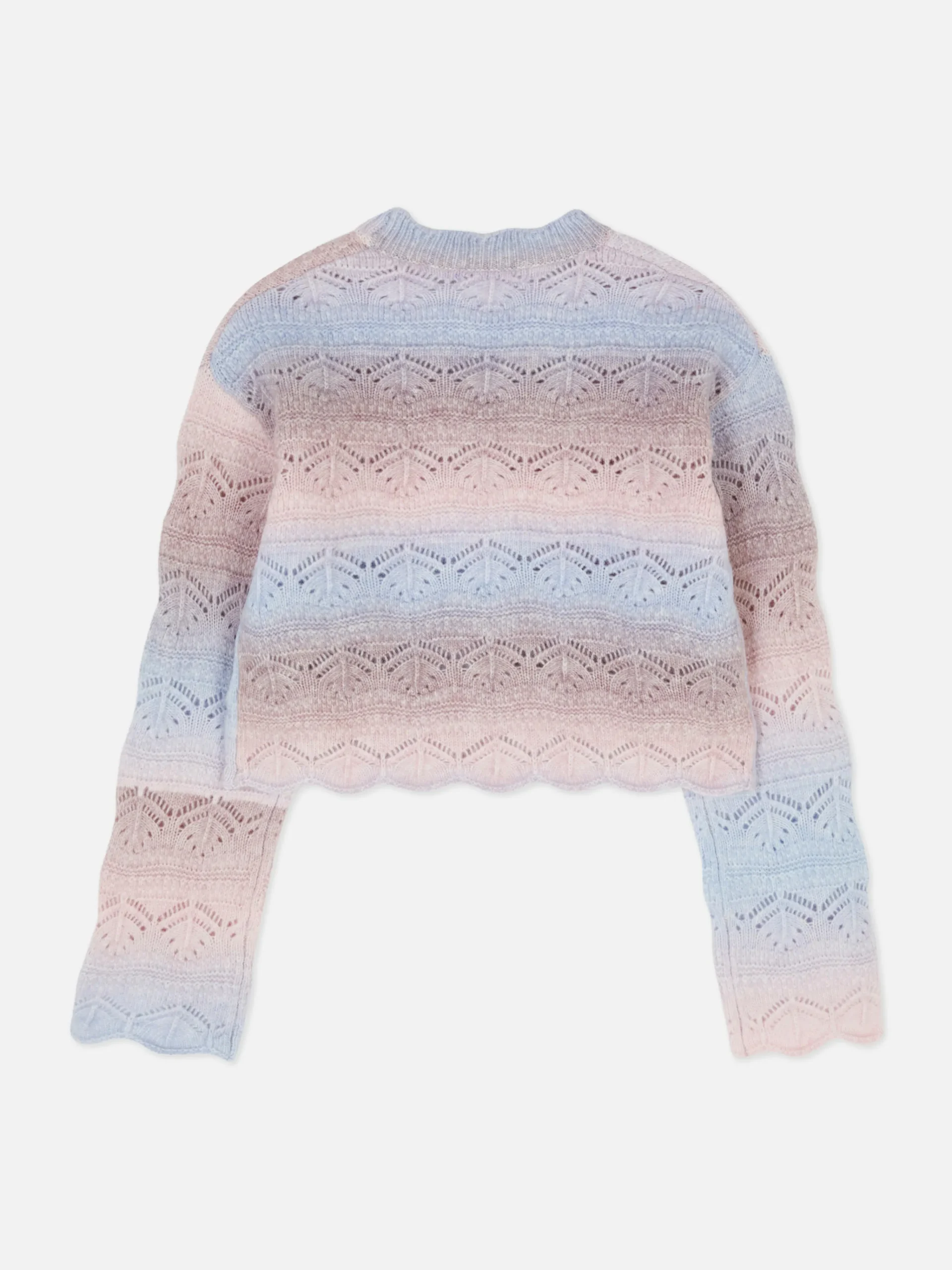 Outlet Pointelle-Cardigan Im Ombré-Look Kinder Pullover Und Cardigans