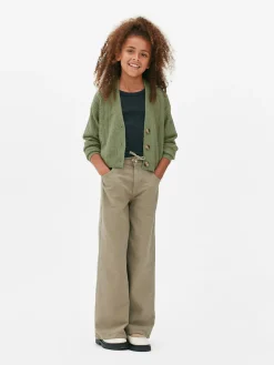 Best Pointelle-Cardigan Mit V-Ausschnitt Kinder Pullover Und Cardigans