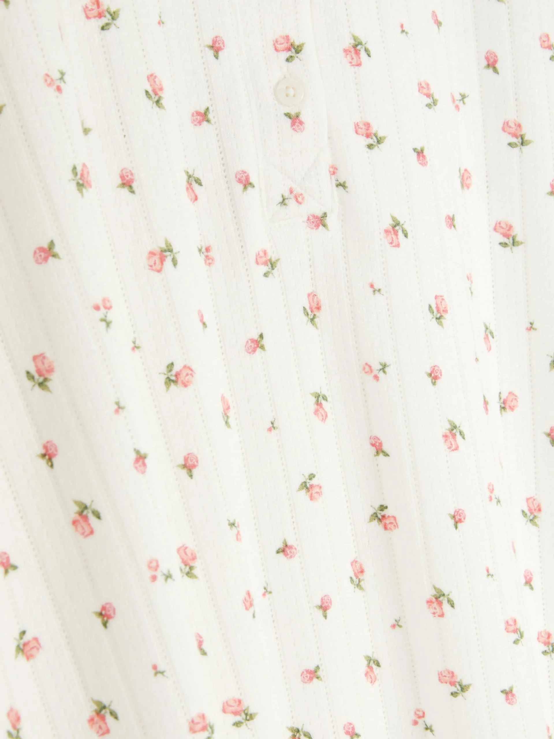 Sale Pointelle-Nachthemd Mit Blumenmuster Damen Schlafshirts Und Nachthemden