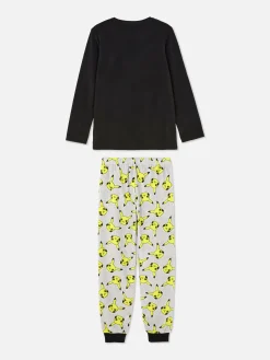 Clearance „Pokémon Pikachu“ Schlafanzug Mit T-Shirt Und Hose Kinder Schlafanzüge Und Nachtwäsche