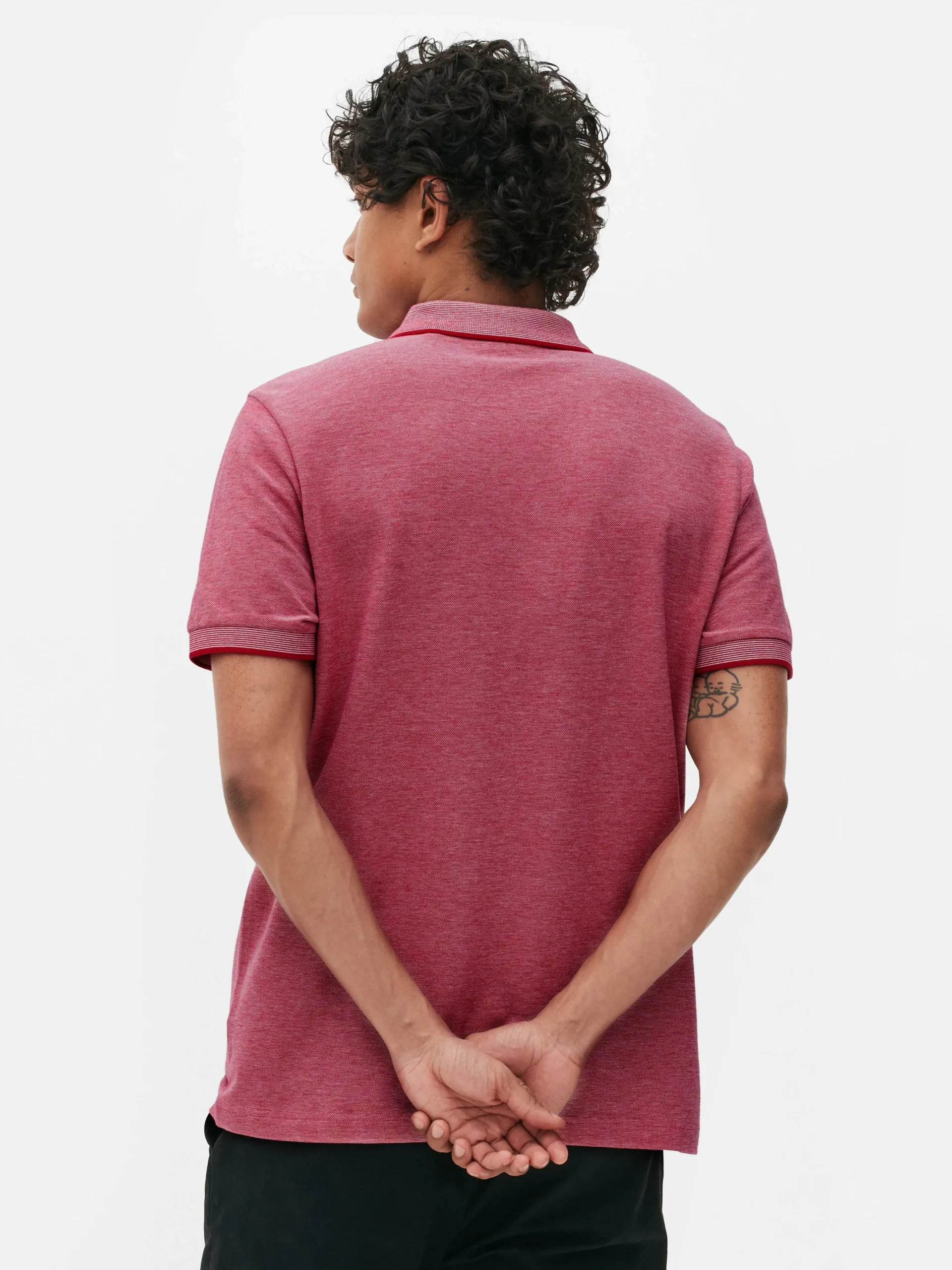 Outlet Poloshirt Aus Birdseye-Gewebe Herren Tops Und T-Shirts