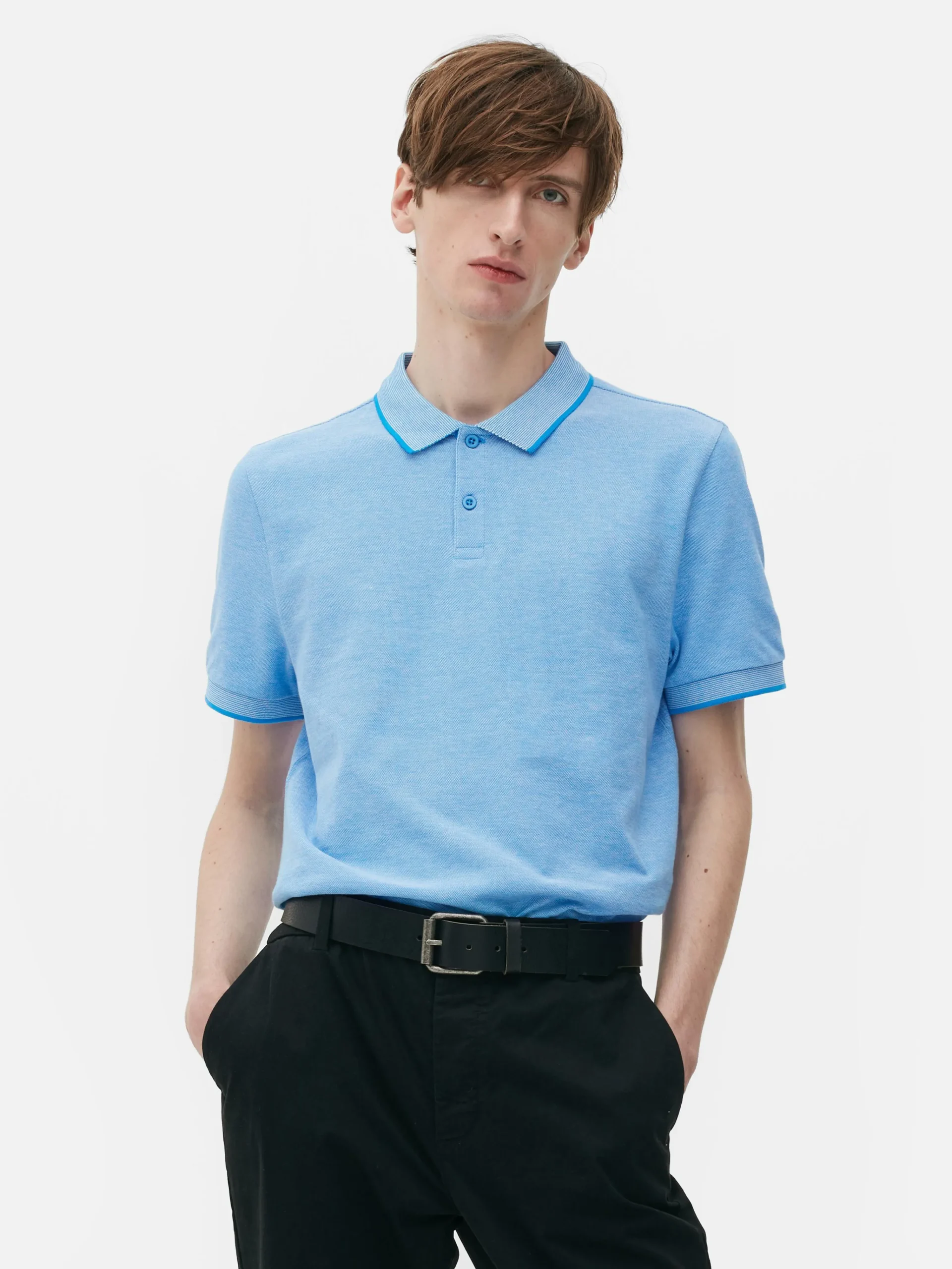 Discount Poloshirt Aus Birdseye-Gewebe Herren Tops Und T-Shirts