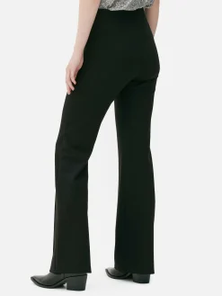 New Ponté-Hose Mit Ausgestelltem Bein Damen Hosen Und Leggings