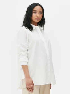 Online Popeline-Umstandsshirt Damen Blusen