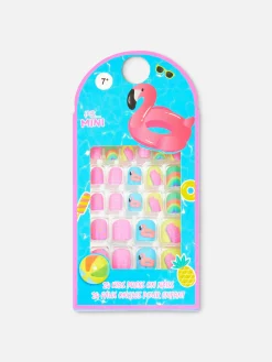 PS… Selbstklebende Poolparty-Mini-Kunstnägel Kunstnägel