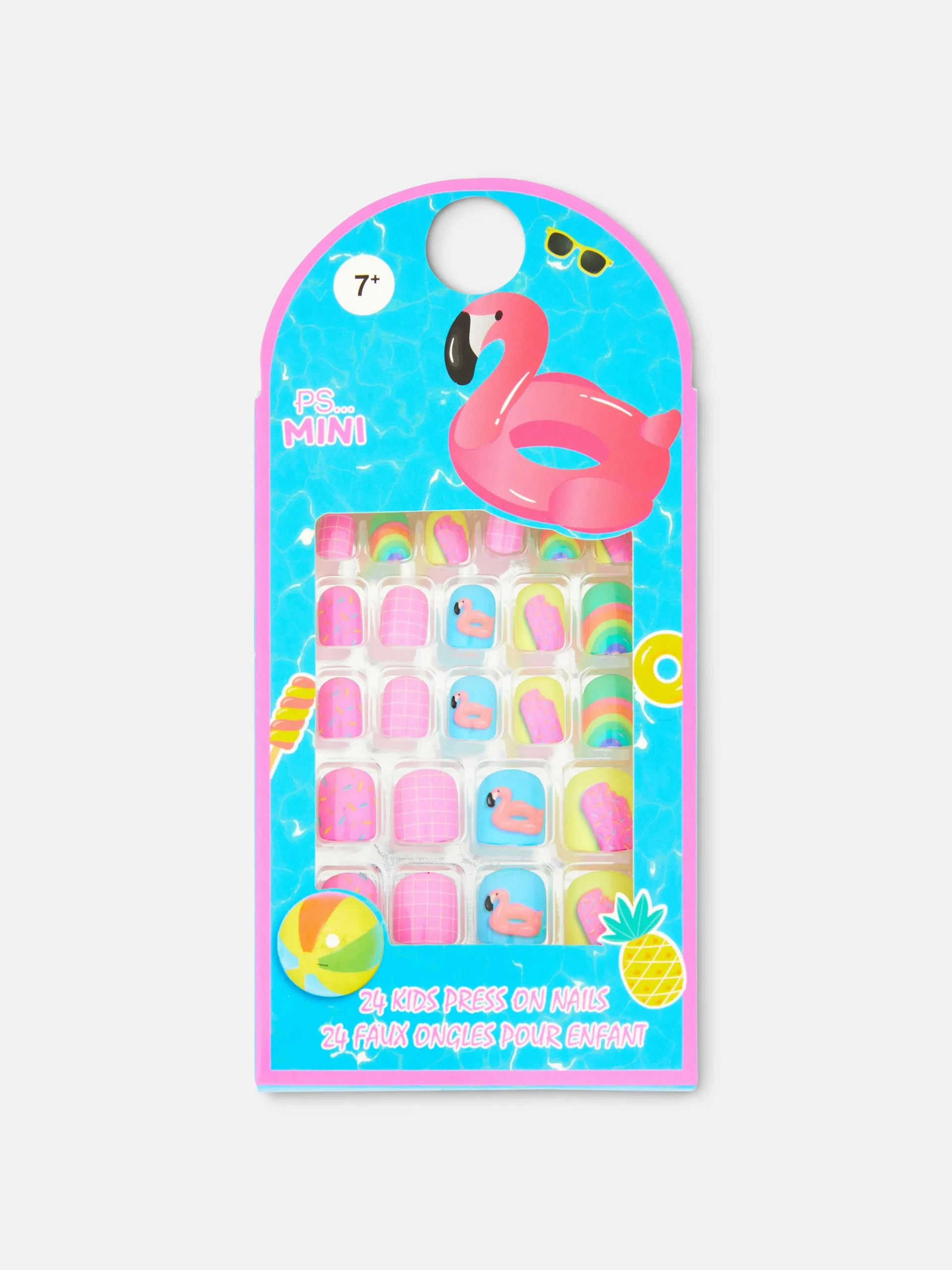 PS… Selbstklebende Poolparty-Mini-Kunstnägel Kunstnägel