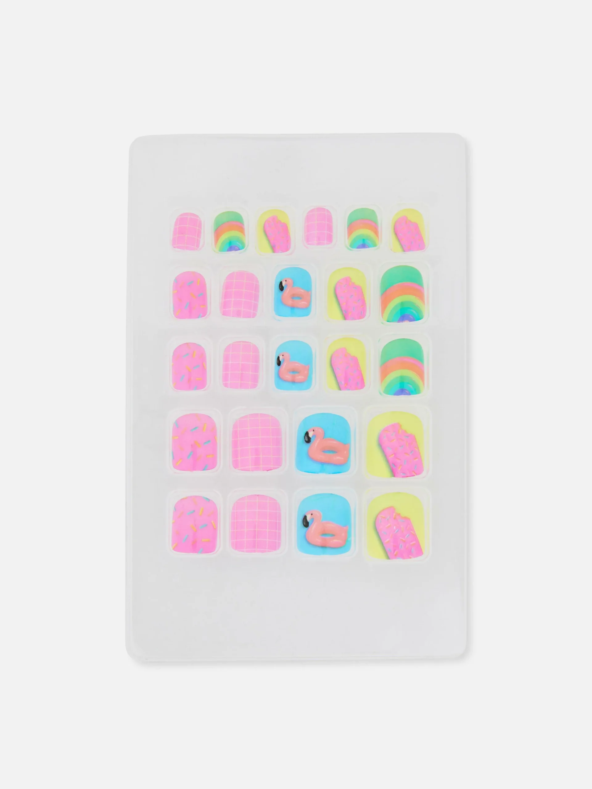 PS… Selbstklebende Poolparty-Mini-Kunstnägel Kunstnägel