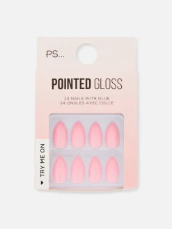 PS… Spitze, Glänzende Kunstnägel Kunstnägel