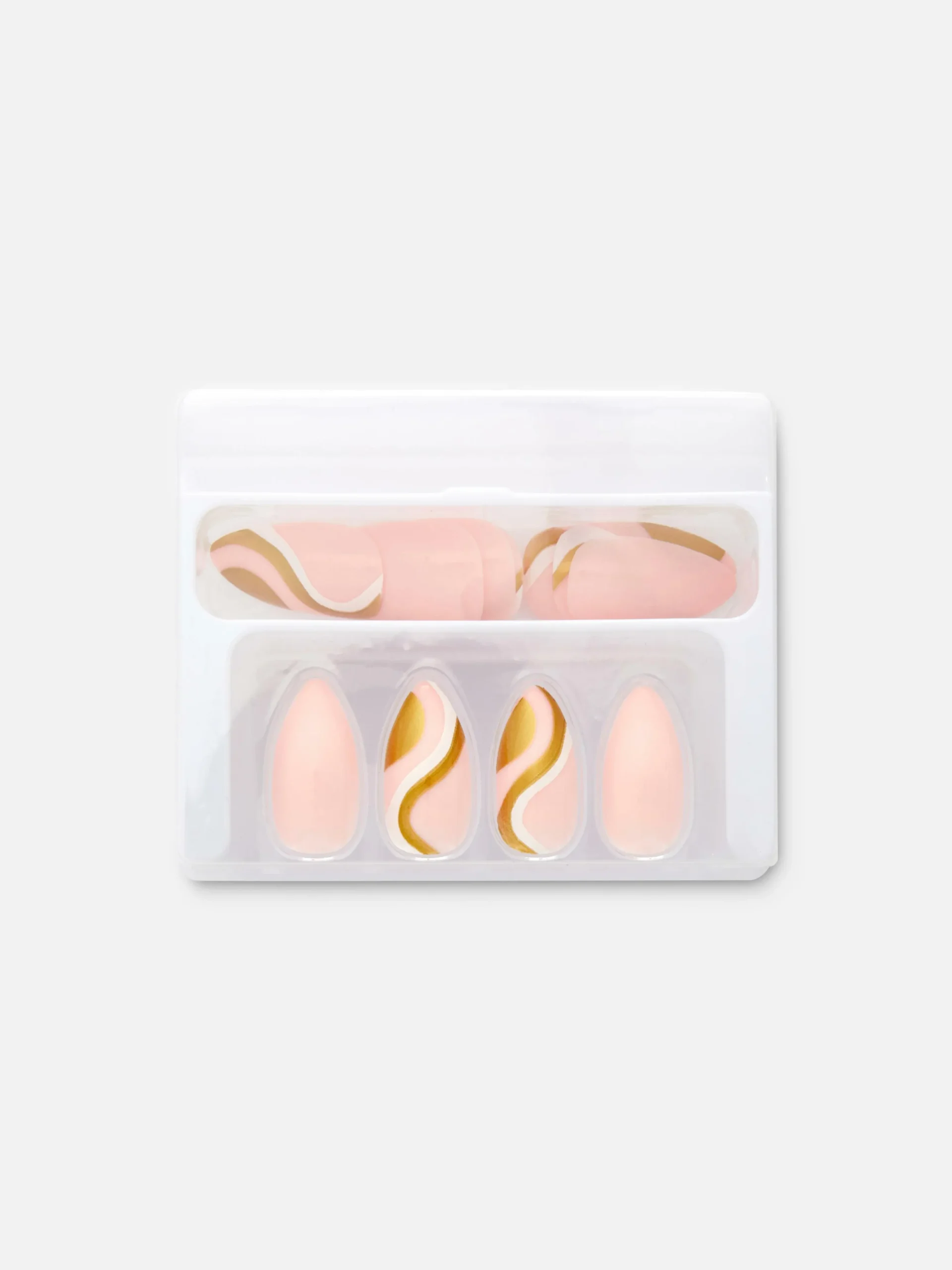 Discount PS… Spitze, Glänzende Kunstnägel Mit Wirbelmuster Kunstnägel