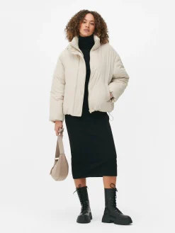 Discount Pufferjacke Mit Trichterkragen Damen Jacken Und Mäntel