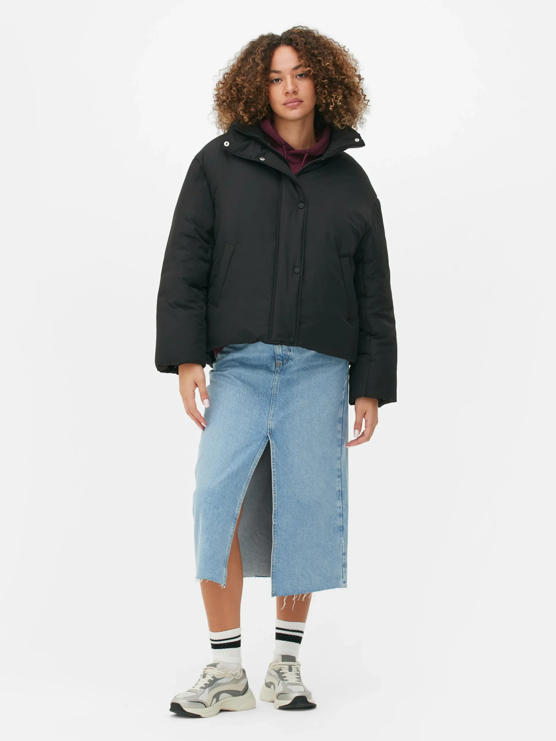 Best Pufferjacke Mit Trichterkragen Damen Jacken Und Mäntel