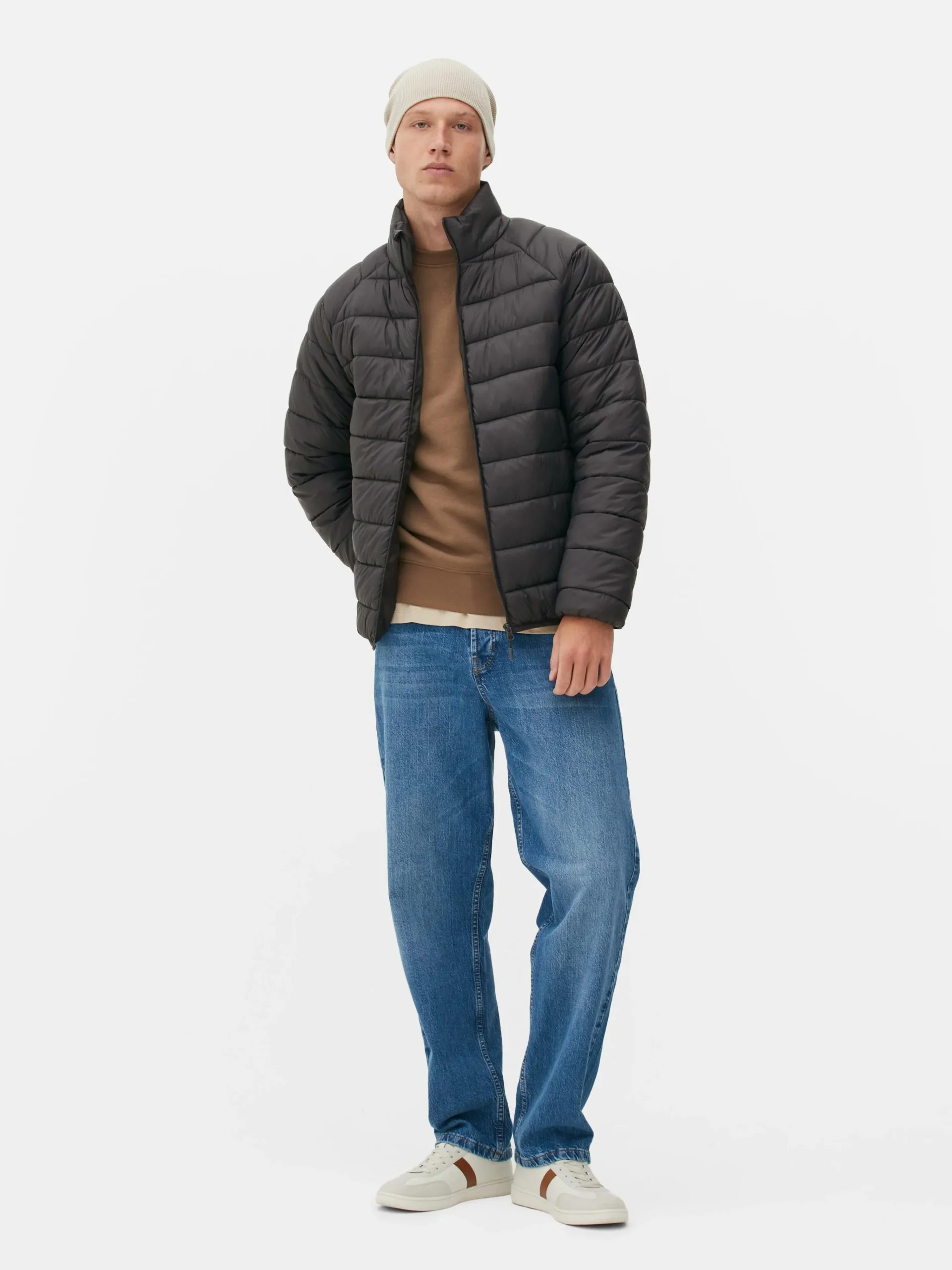 Hot Pufferjacke Mit Trichterkragen Herren Jacken Und Mäntel