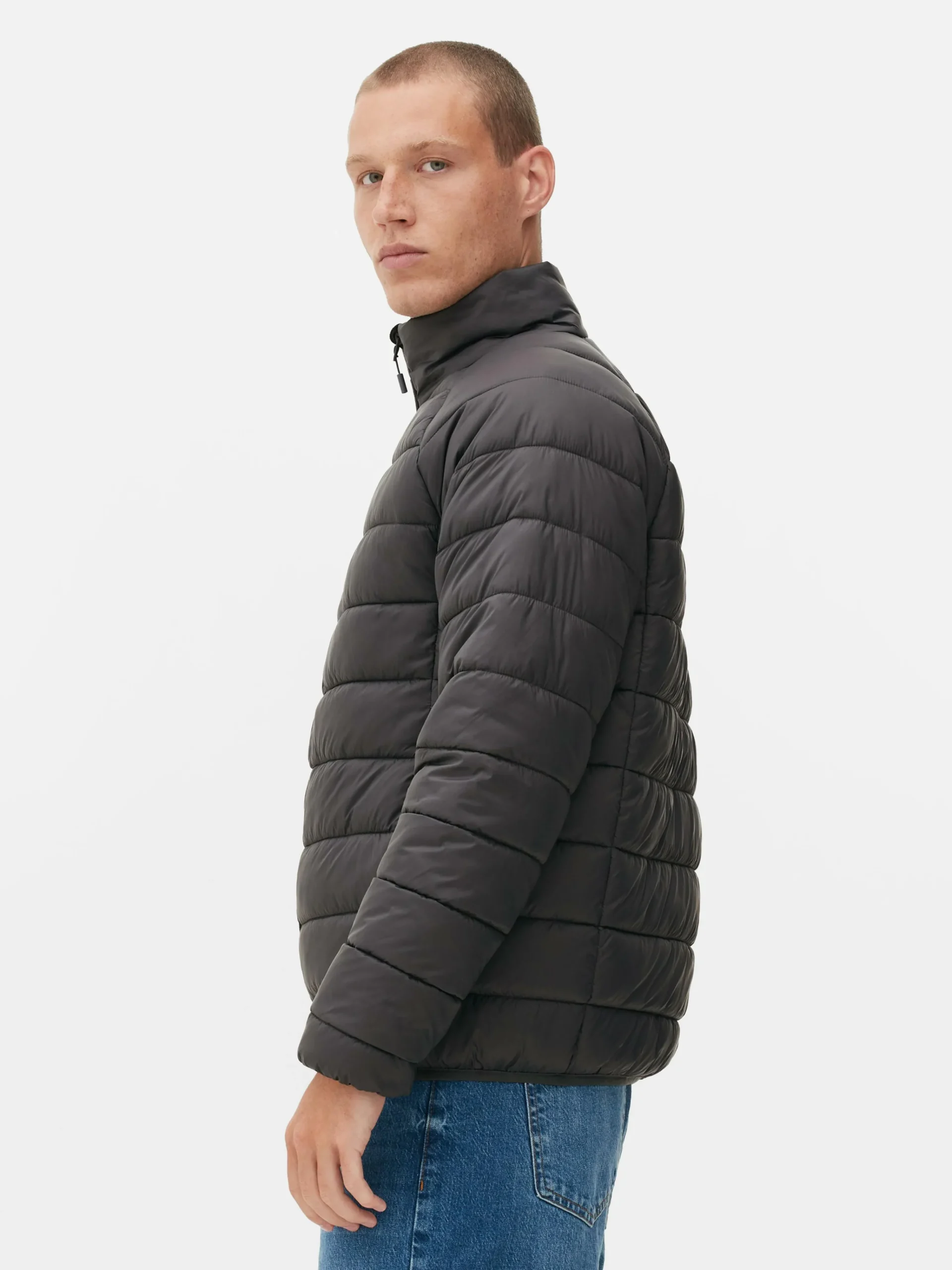 Hot Pufferjacke Mit Trichterkragen Herren Jacken Und Mäntel