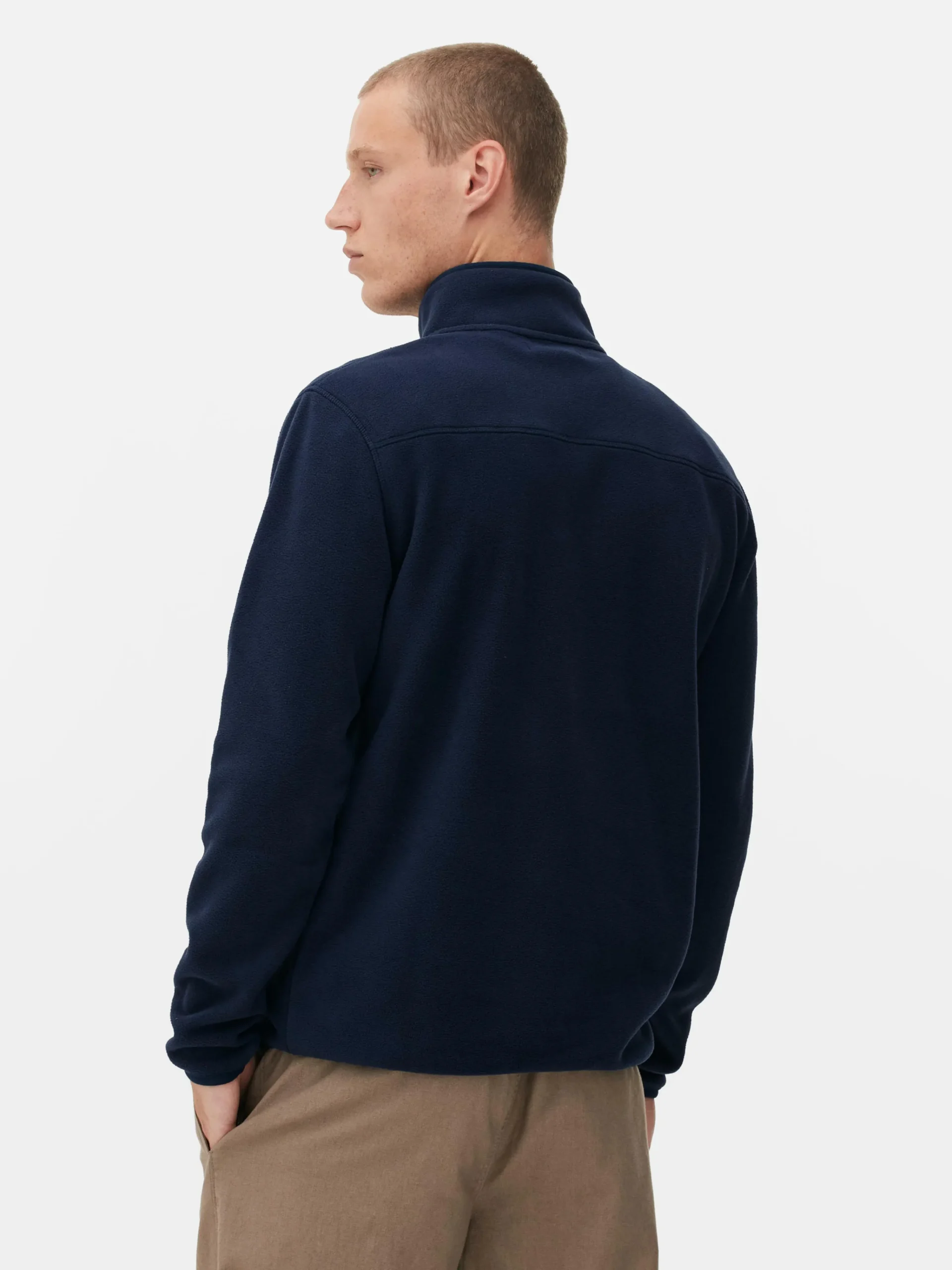 Online Pullover Aus Fleece Mit Halbem Reißverschluss Herren Pullover Und Cardigans|Hoodies Und Sweatshirts