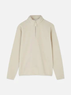 Online Pullover Aus Fleece Mit Halbem Reißverschluss Herren Pullover Und Cardigans|Hoodies Und Sweatshirts