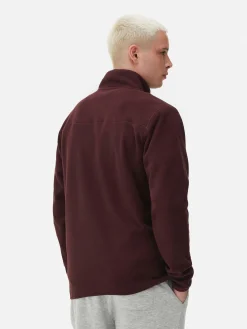 Sale Pullover Aus Fleece Mit Halbem Reißverschluss Herren Pullover Und Cardigans|Hoodies Und Sweatshirts