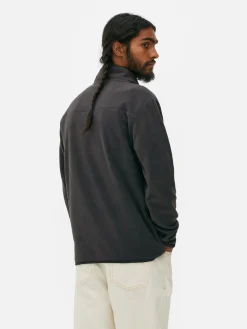 Online Pullover Aus Fleece Mit Halbem Reißverschluss Herren Pullover Und Cardigans|Hoodies Und Sweatshirts