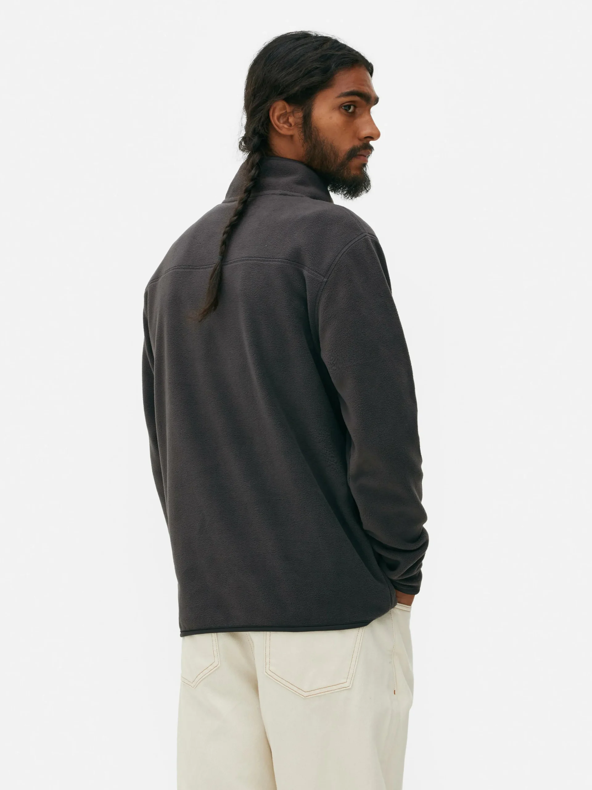 Online Pullover Aus Fleece Mit Halbem Reißverschluss Herren Pullover Und Cardigans|Hoodies Und Sweatshirts