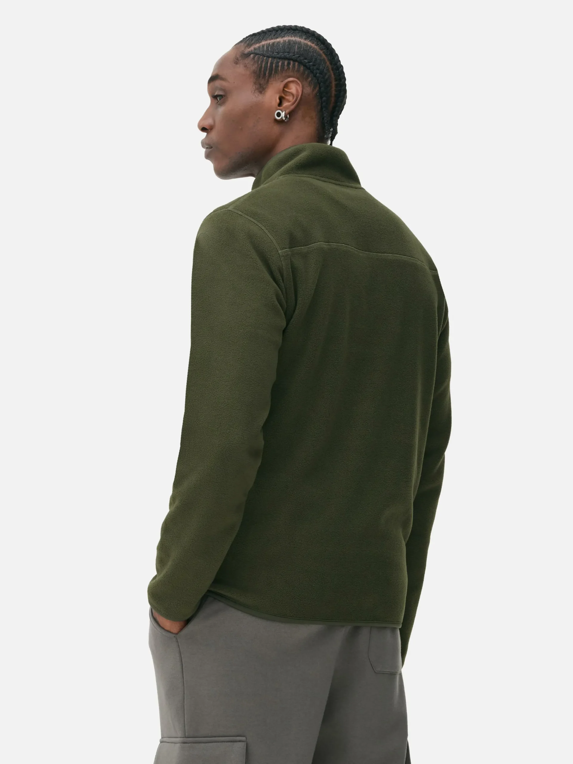 Pullover Aus Fleece Mit Halbem Reißverschluss Herren Pullover Und Cardigans|Hoodies Und Sweatshirts