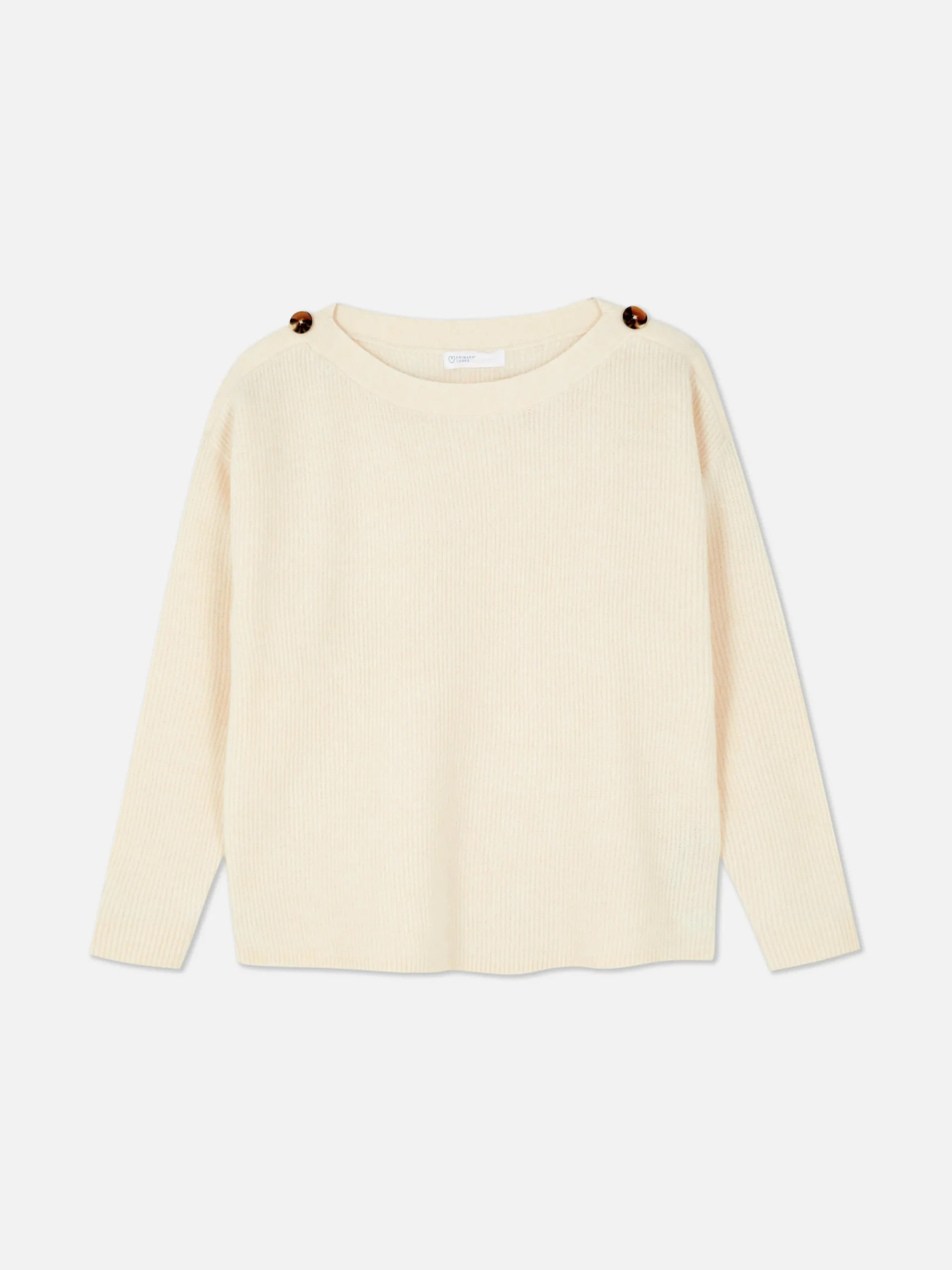 Clearance Pullover Mit Schulterknöpfen Und U-Boot-Ausschnitt Damen Pullover Und Cardigans