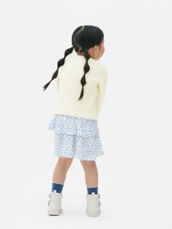 Hot Pullover Mit Zopfmuster Und Blumenstickerei Kinder Pullover Und Cardigans