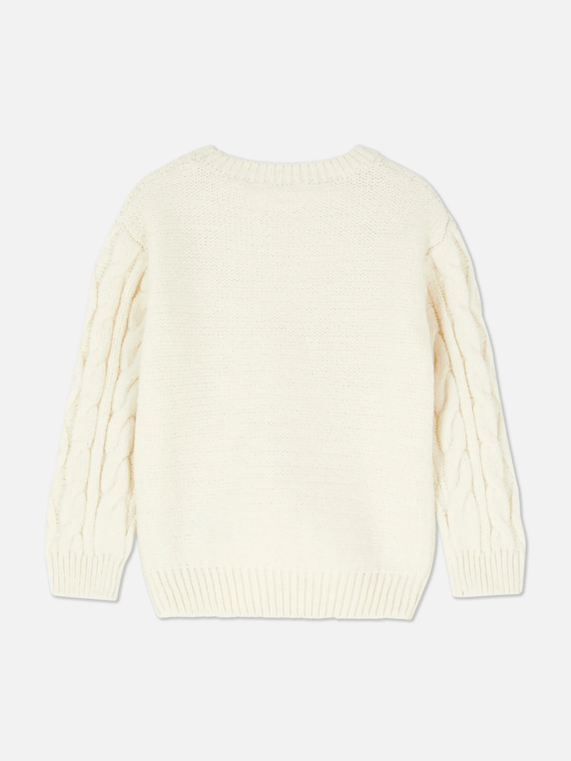 Hot Pullover Mit Zopfmuster Und Blumenstickerei Kinder Pullover Und Cardigans