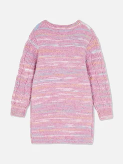 Pulloverkleid Mit Zopfmuster Und Strumpfhose Im Set Kinder Kleider