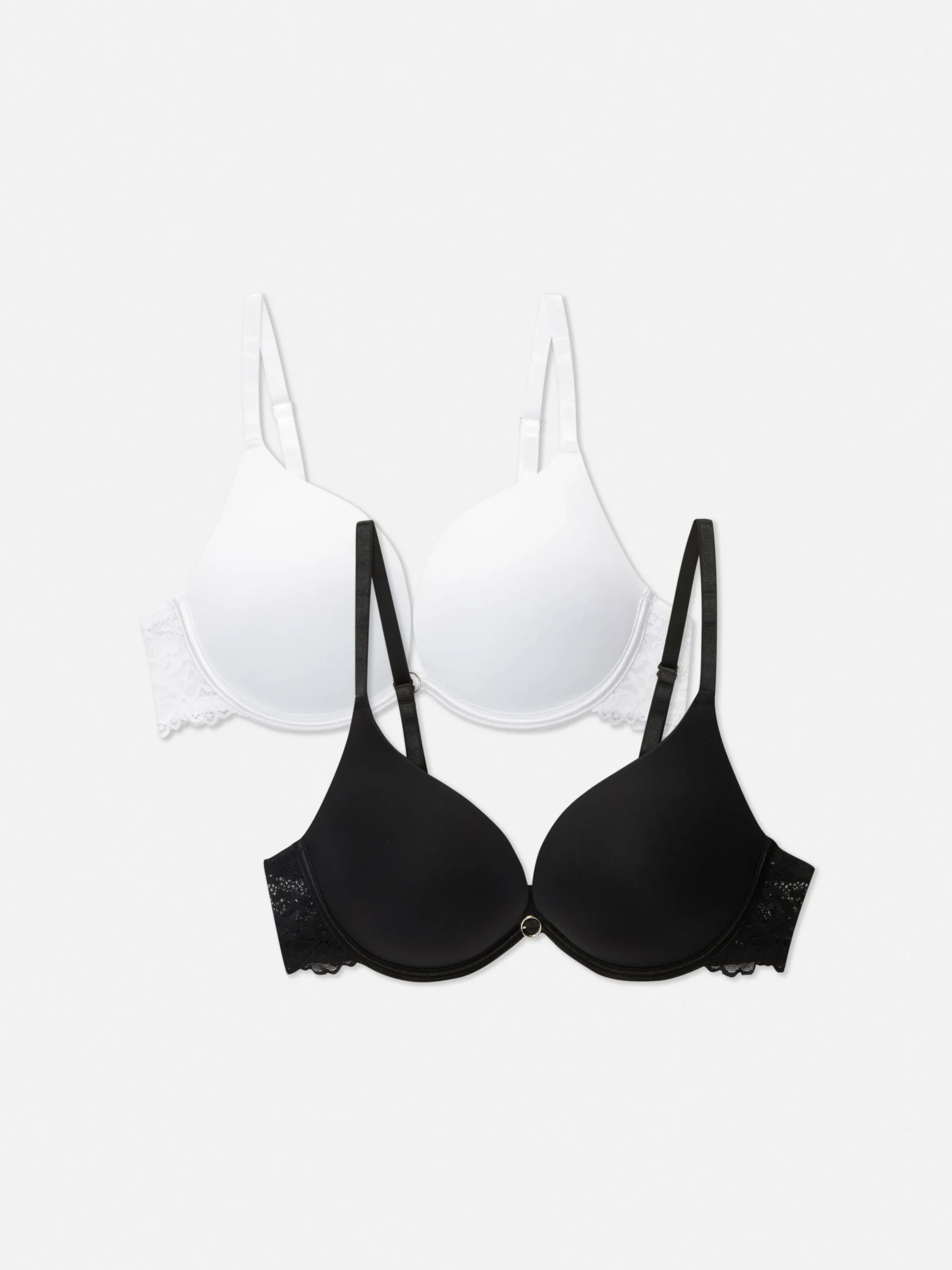 Outlet Push-up-BHs Mit Spitzenbesatz, 2er-Pack Damen Bhs