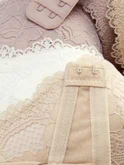 Sale Push-up-BHs Mit Spitzenbesatz, 3er-Pack Damen Bhs