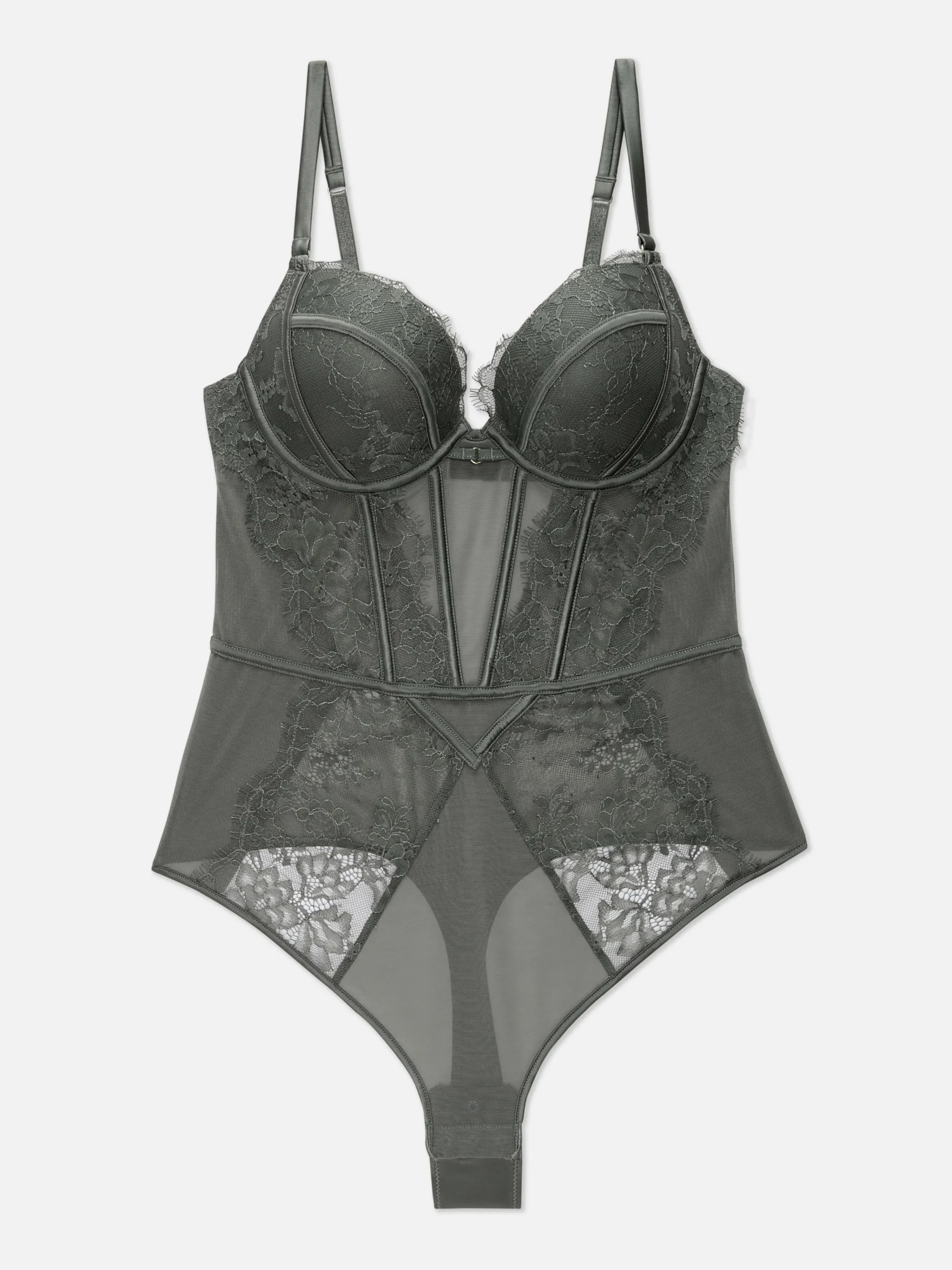 Outlet Push-Up-Bodysuit Mit Spitze Damen Dessous-Sets