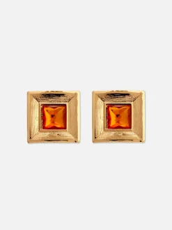 Best Quadratische „Rita Ora“ Ohrringe Mit Schmucksteinen Damen Schmuck