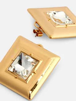 Clearance Quadratische „Rita Ora“ Ohrstecker Mit Schmucksteinen Damen Schmuck