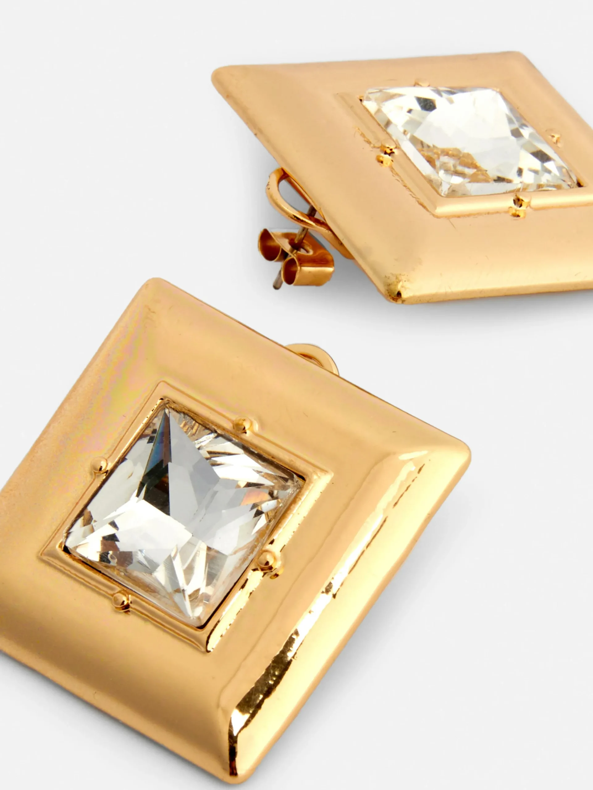 Clearance Quadratische „Rita Ora“ Ohrstecker Mit Schmucksteinen Damen Schmuck