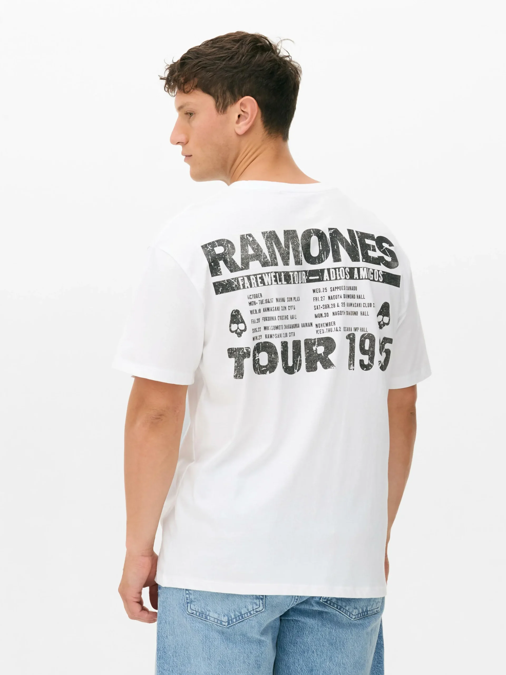 Sale „Ramones“ Tour-T-Shirt Herren Grafik-T-Shirts Und -Sweatshirts|Tops Und T-Shirts