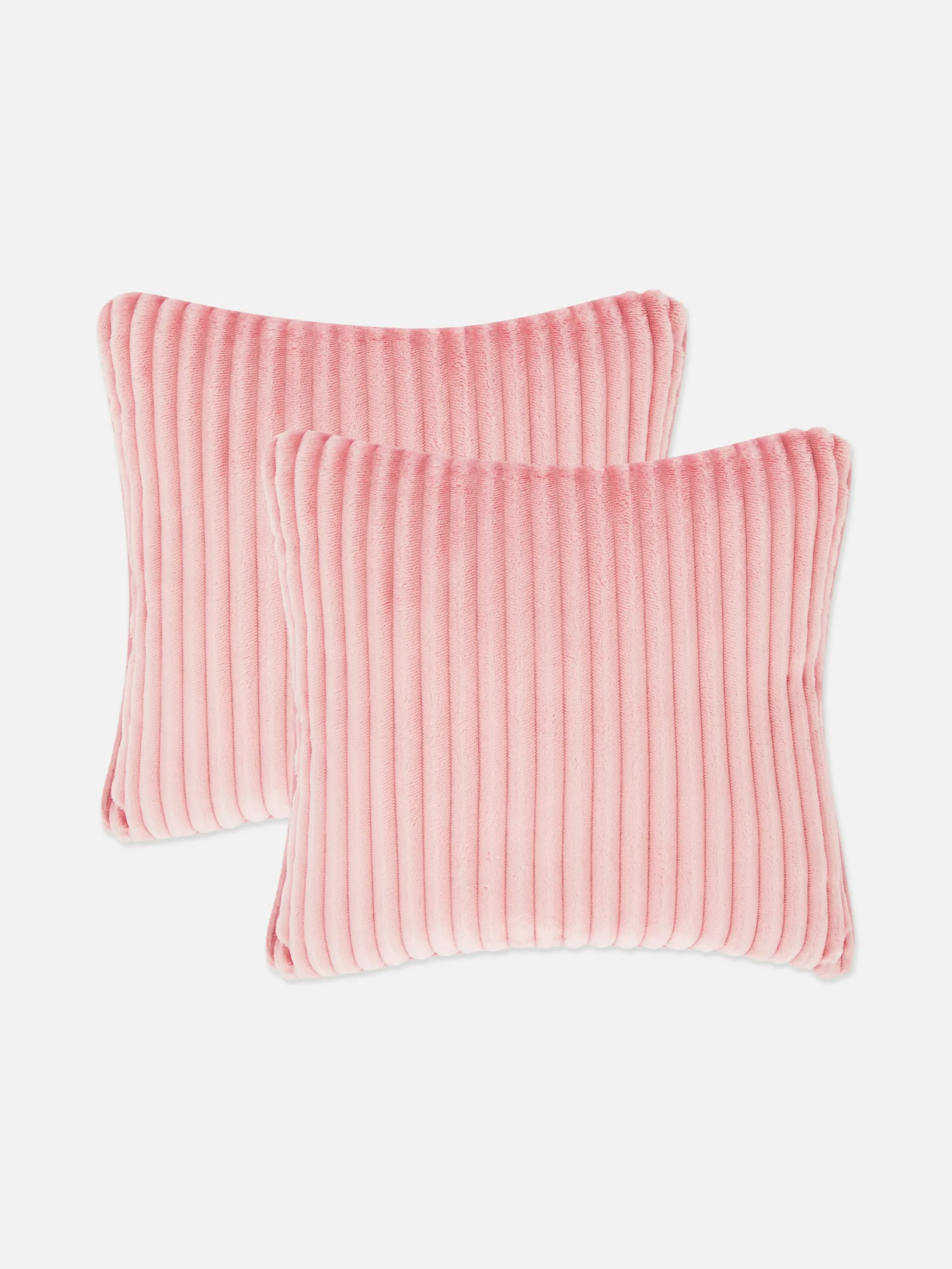 Clearance Rechteckige Kissen Mit Rippenstruktur, 2er-Pack Kissen Und Bezüge