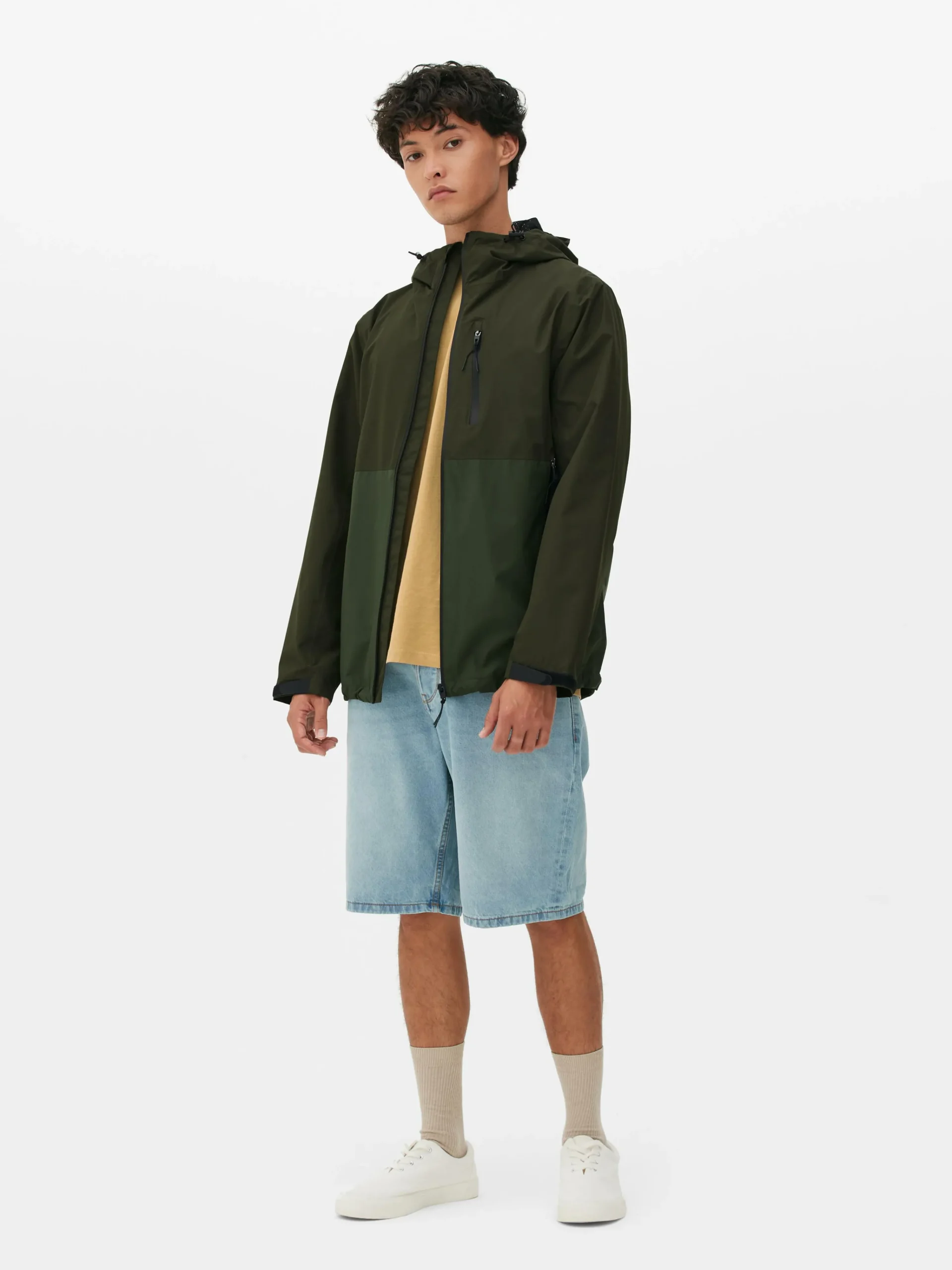 Sale Regenmantel In Blockfarben Mit Mehreren Taschen Herren Jacken Und Mäntel