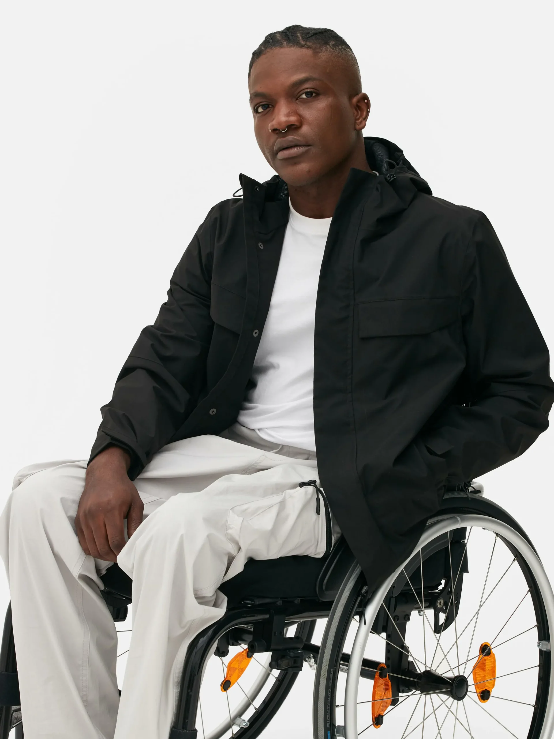 Discount Regenmantel Mit Kapuze Und Durchgehendem Reißverschluss Herren Jacken Und Mäntel