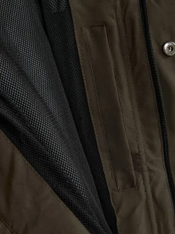 Outlet Regenmantel Mit Kapuze Und Durchgehendem Reißverschluss Herren Jacken Und Mäntel