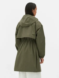 New Regenparka Mit Kordelzug Damen Jacken Und Mäntel