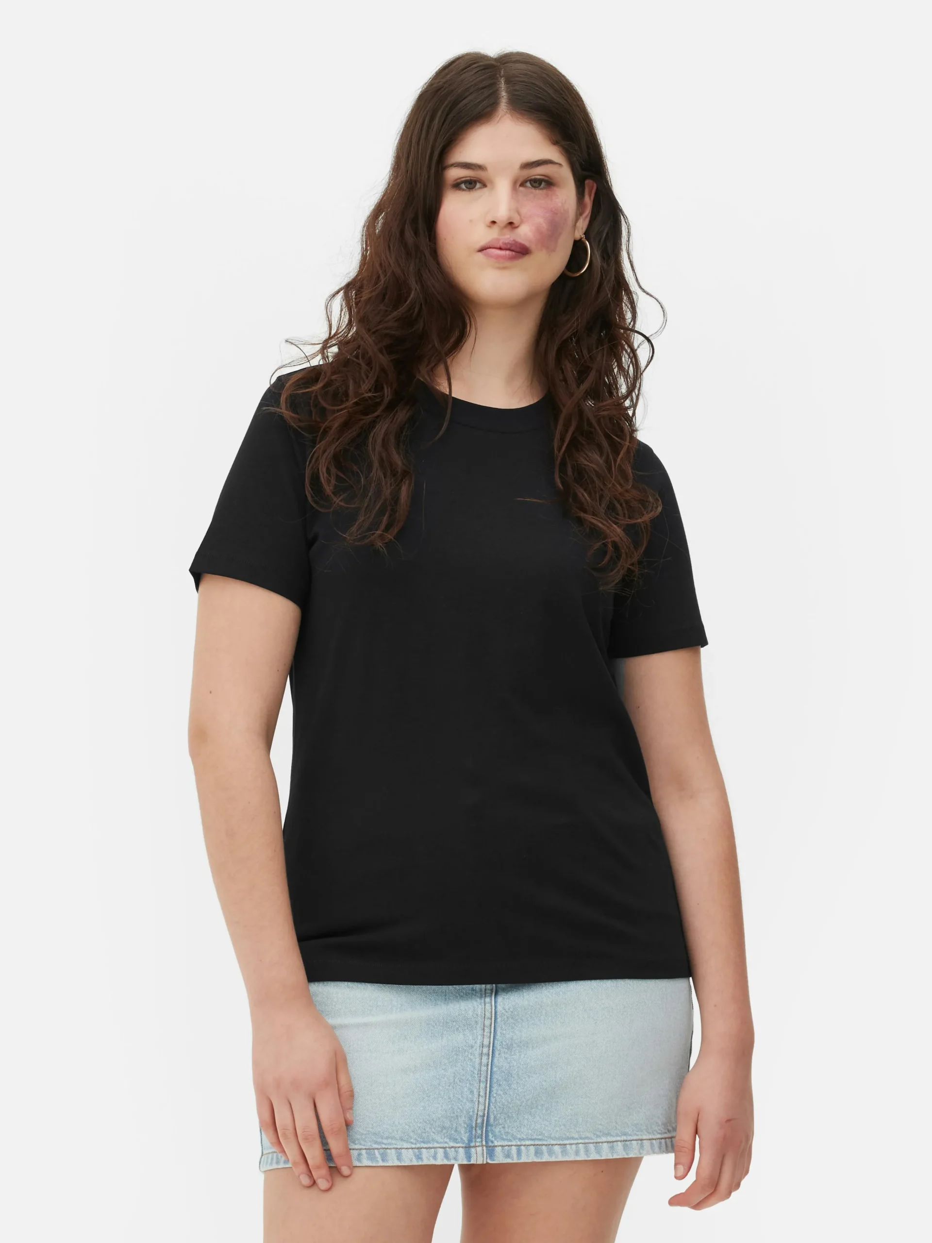 Sale Regular-Fit-T-Shirt Mit Rundhalsausschnitt Damen Tops Und T-Shirts
