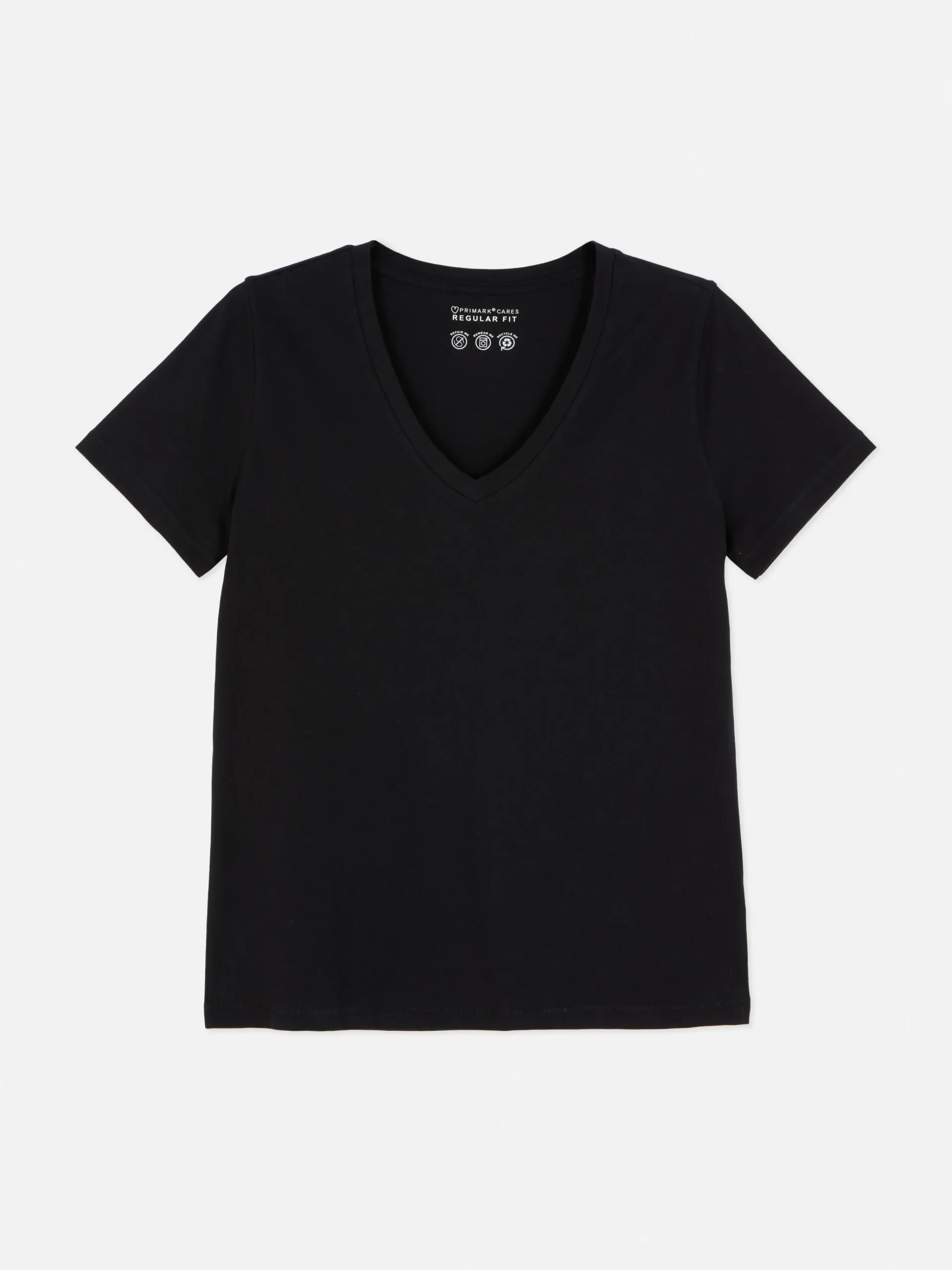 Sale Regular-Fit-T-Shirt Mit V-Ausschnitt Damen Tops Und T-Shirts