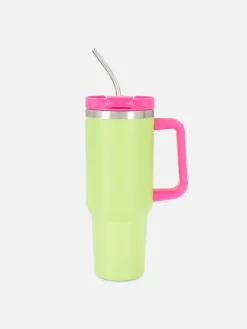 Best Reisebecher Aus Edelstahl Mit Trinkhalm, 1,18 L Tassen Und Becher