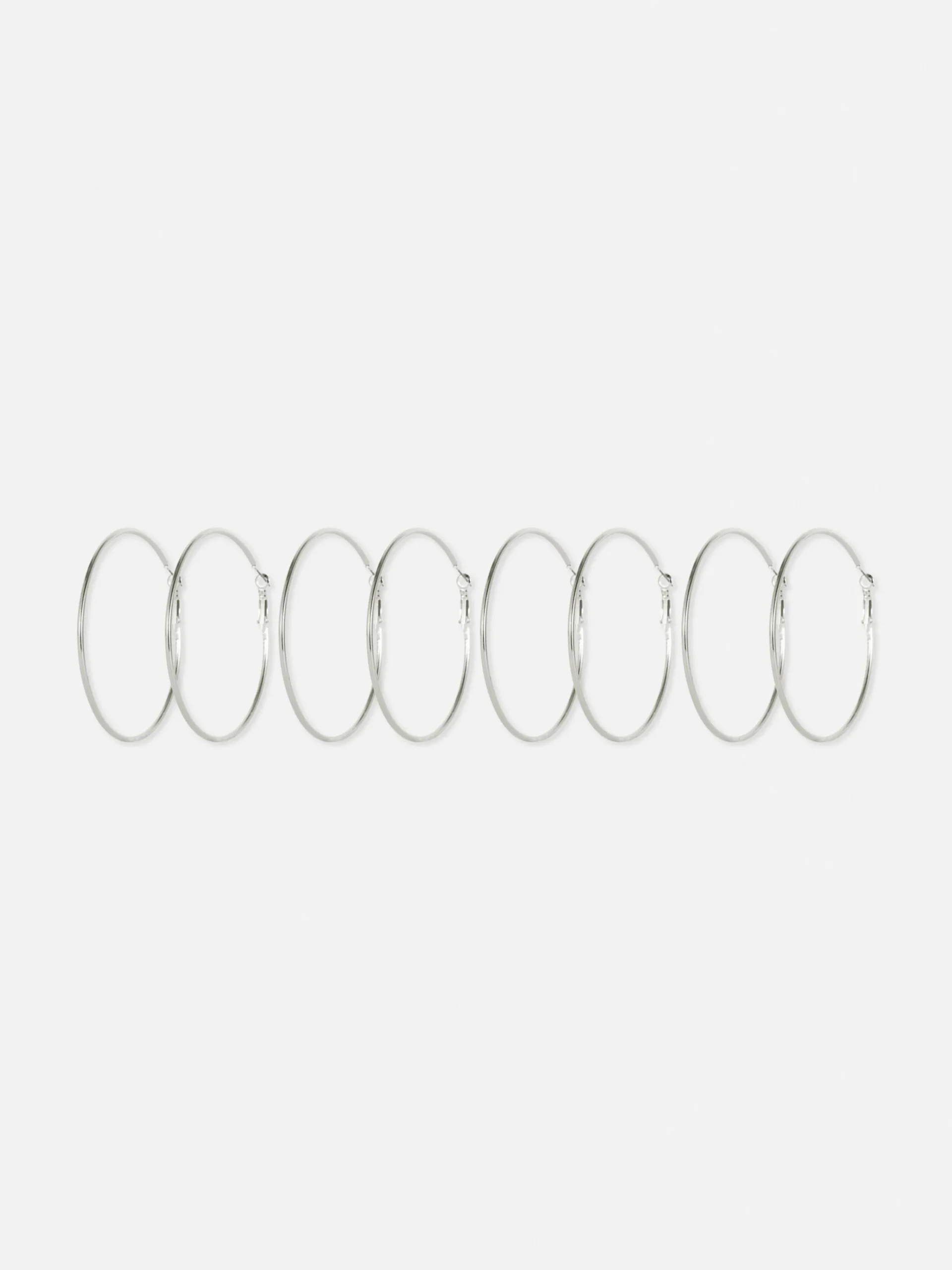 Sale Röhren-Creolen, 4er-Pack Damen Schmuck