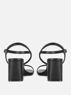 Sale Riemchensandaletten Mit Blockabsatz Damen Heels